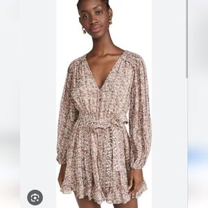 ULLA JOHNSON Eleni Silk Mini Dress